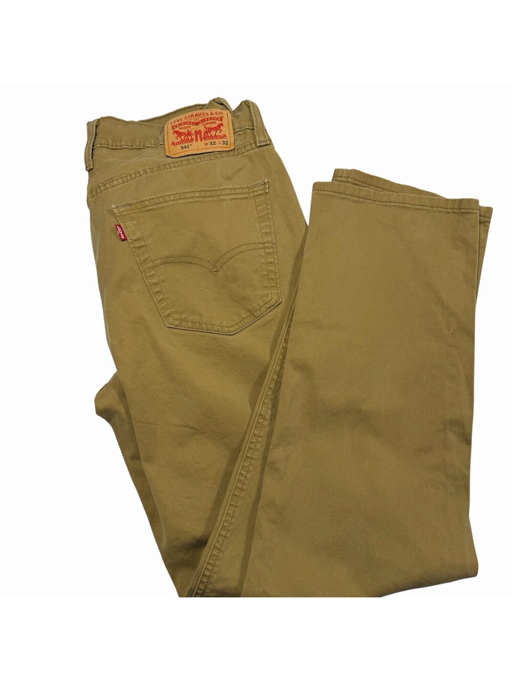 Levi's 541 Athletic Taper Stretch Pants Khaki Brown Size 32x32